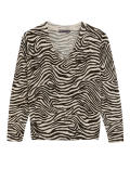 Supersoft Animal Print V-Neck Jumper
