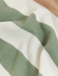 Supersoft Striped V-Neck Jumper