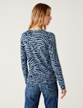 Supersoft Animal Print Crew Neck Jumper