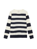Supersoft Striped Crew Neck Jumper