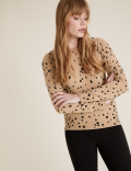 Supersoft Star Print Crew Neck Jumper