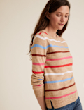Supersoft Striped Crew Neck Jumper
