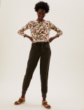 Supersoft Animal Print Crew Neck Jumper