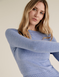 Soft Touch Brick Stitch Crew Neck Jumper