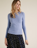 Soft Touch Brick Stitch Crew Neck Jumper