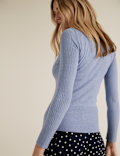 Soft Touch Brick Stitch Crew Neck Jumper