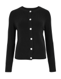 Soft Touch Crew Neck Button Front Cardigan