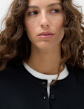 Crew Neck Button Through Cardigan