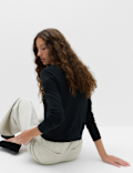 Crew Neck Button Through Cardigan