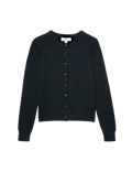 Crew Neck Button Through Cardigan