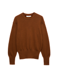 Crew Neck Waisted Slim Fit Jumper