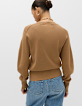 Crew Neck Waisted Slim Fit Jumper