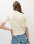 Collared Zip Up Slim Fit Cardigan
