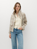 Collared Zip Up Slim Fit Cardigan