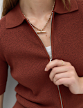 Collared Zip Up Slim Fit Cardigan