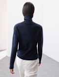 Pure Cashmere Roll Neck Jumper