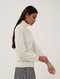 Pure Cashmere Roll Neck Jumper