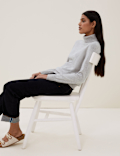 Pure Cashmere Roll Neck Jumper