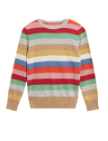 Pure Cashmere Striped Crew Neck Jumper