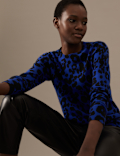 Pure Cashmere Animal Print Jumper