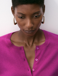 Pure Cashmere Crew Neck Cardigan