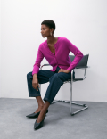 Pure Cashmere Crew Neck Cardigan