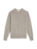 Pure Cashmere Crew Neck Cardigan