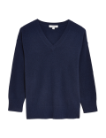 Pure Cashmere V-Neck Relaxed Jumper