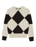Pure Cashmere Patterned Crew Neck Jumper