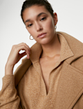 Pure Cashmere Collared Relaxed Jumper