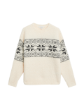 Fair Isle Crew Neck Relaxed Fit Jumper