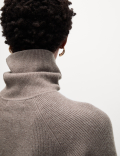 Ribbed Roll Neck Jumper
