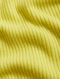 Merino Wool With Cashmere Ribbed Jumper