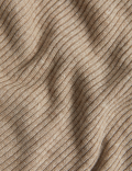 Merino Wool With Cashmere Ribbed Jumper