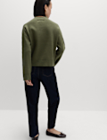 Soft Touch Funnel Neck Button Detail Jumper