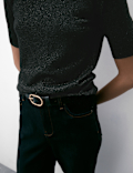 Merino Wool Rich Knitted Top with Cashmere