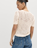 Cotton Rich Textured Knitted Top