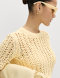 Cotton Rich Textured Knitted Top