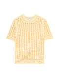 Cotton Rich Textured Knitted Top