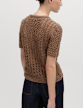 Cotton Rich Textured Knitted Top