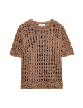 Cotton Rich Textured Knitted Top