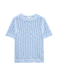 Cotton Rich Textured Knitted Top