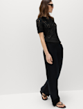 Cotton Rich Textured Knitted Top