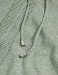 Soft Touch Textured Zip Up Relaxed Hoodie