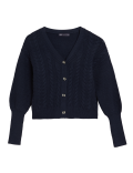 Soft Touch Cable Knit V-Neck Cardigan