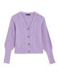 Soft Touch Cable Knit V-Neck Cardigan