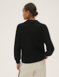 Soft Touch Cable Knit Collared Cardigan