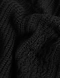 Soft Touch Cable Knit Collared Cardigan