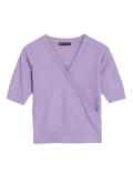 Soft Touch Textured V-Neck Knitted Top