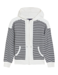 Soft Touch Striped Relaxed Hoodie